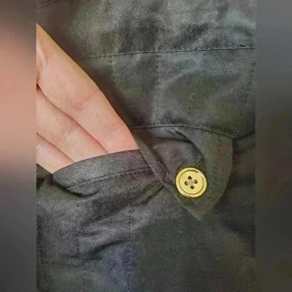 Jones New York sweater  jacket with cotton back and sleeves. Size medium. - Picture 5 of 10